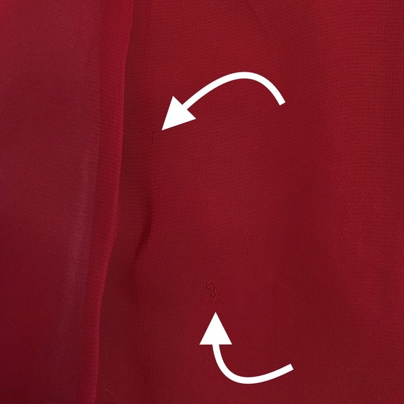 {Max Mara} Vintage Shangtung Red Silk Blazer - Picture 7 of 8